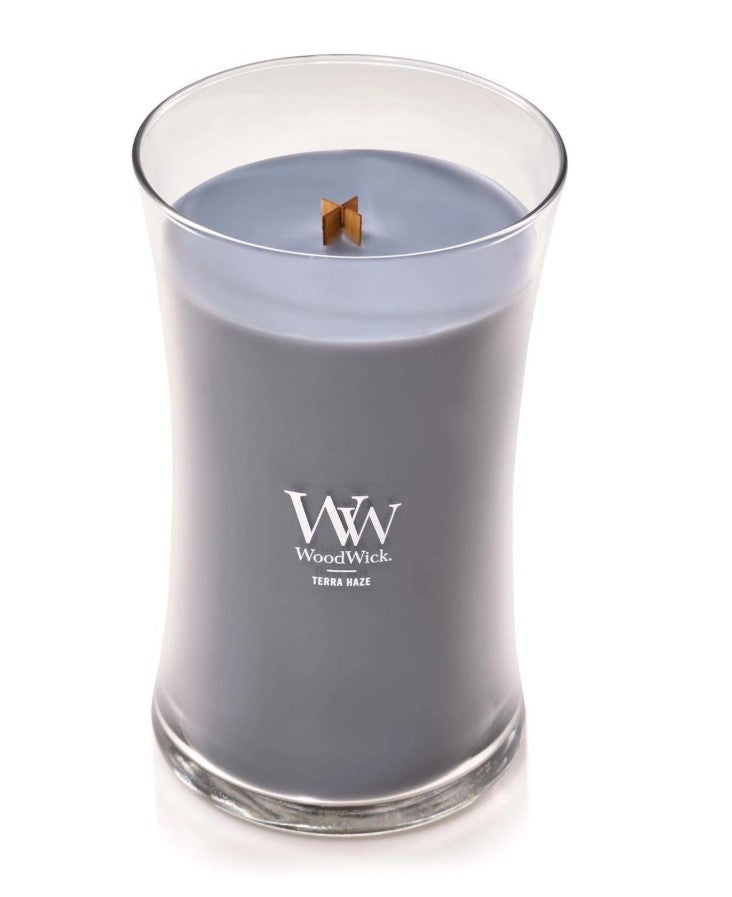 WoodWick Large Hourglass Candle - Terra Haze