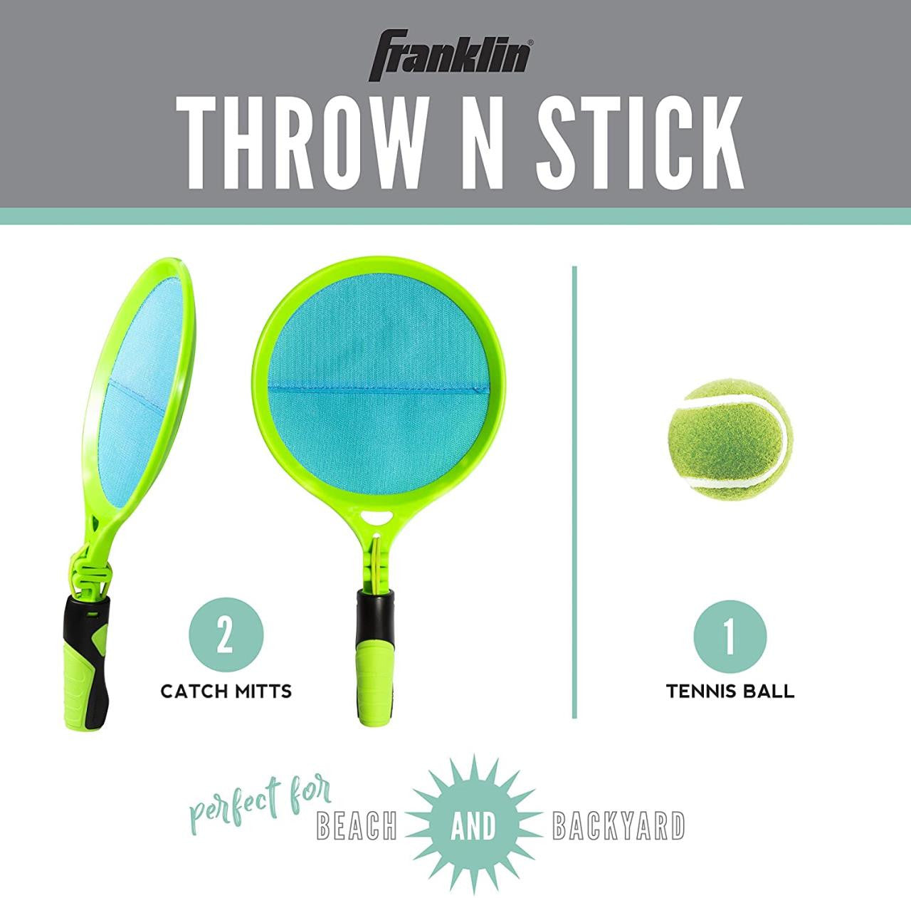 Franklin Sports Throw N Stick Velcro Paddles