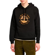 Timberland Mens Heritage Plaid Logo Hoodie Sweatshirt