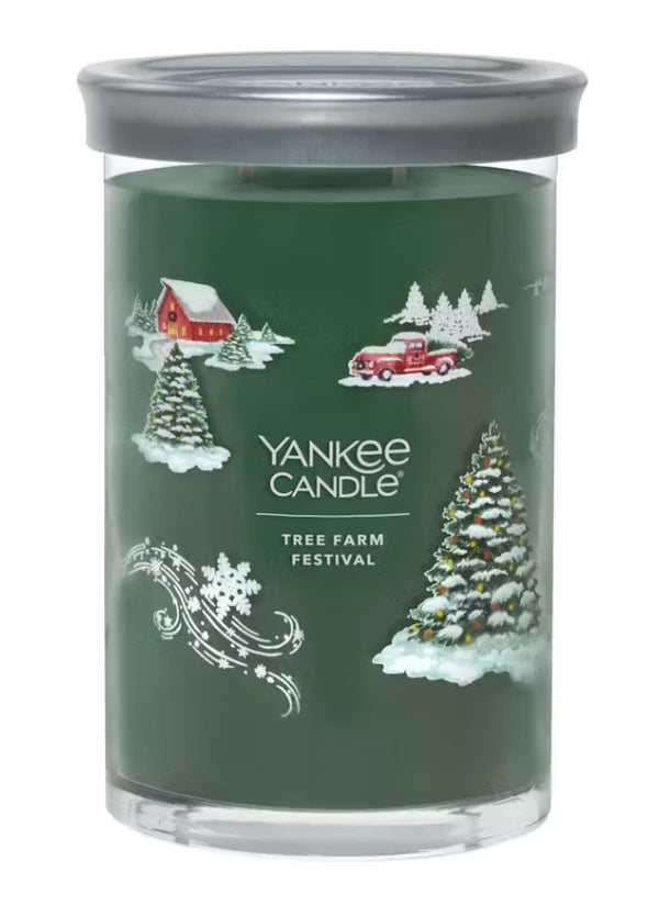 Yankee Candle Signature Large Tumbler Candle - Tree Farm Festival