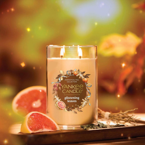 Yankee Candle Large Tumbler Candle - Glistening Leaves