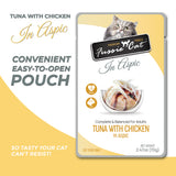Fussie Cat Tuna with Chicken in Aspic Pouch Recipe Wet Cat Food - 2.47 oz.