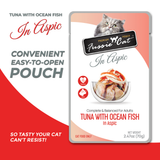 Fussie Cat Tuna with Ocean Fish in Aspic Pouch Recipe Wet Cat Food - 2.47 oz.