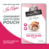 Fussie Cat Tuna with Salmon in Aspic Pouch Recipe Wet Cat Food - 2.47 oz.