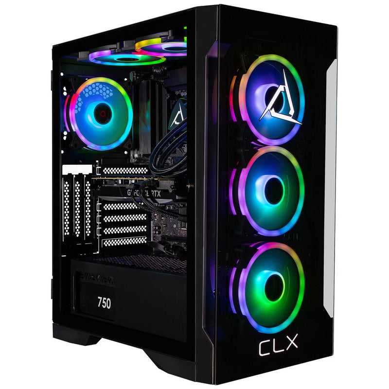 CLX SET Gaming Desktop - Liquid Cooled Intel Core i9 14900KF 3.2GHz 24-Core Processor, 32GB DDR5 Memory, GeForce RTX 5060 Ti 16GB GDDR7 Graphics, 2TB SSD, WiFi, Windows 11 Home 64-bit