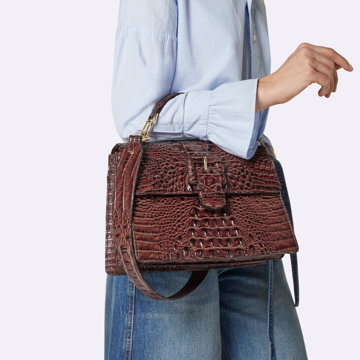 BRAHMIN Hallie Satchel Handbag