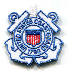 Coast Guard Embroidered Key Tag