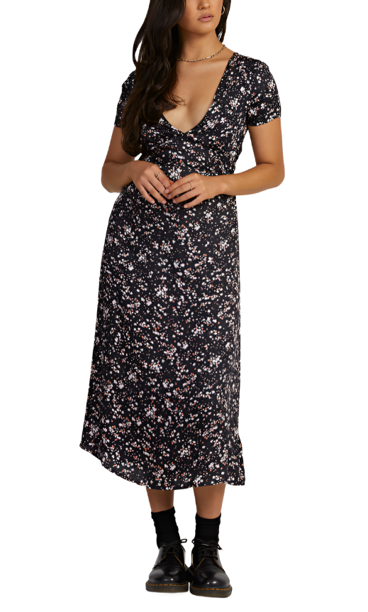 RVCA Womens Heaven Sent Midi Dress