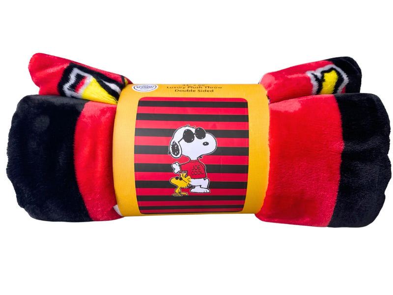 Brief Insanity Snoopy Joe Cool Plush Throw Blanket