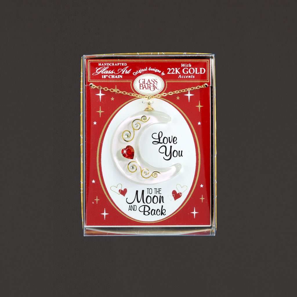 Glass Baron Love You To The Moon and Back Necklace
