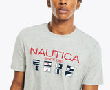 Nautica Mens Sustainable Printed Short Sleeve T-Shirt