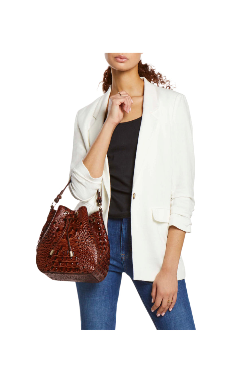 BRAHMIN Melinda Bucket Handbag