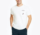 Nautica Mens Sustainably Crafted Yacht Club Graphic Short Sleeve T-Shirt