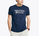 Nautica Mens Sustainably Crafted Logo Graphic Short Sleeve T-Shirt