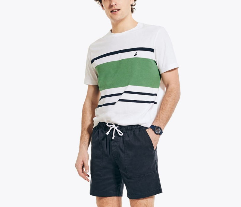 Nautica Mens Colorblock Crewneck Short Sleeve T-Shirt