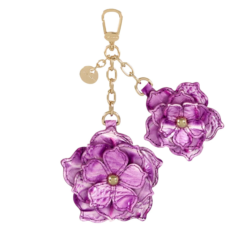 BRAHMIN Flower Duo Charm Tassel Keychain – ShopCGX