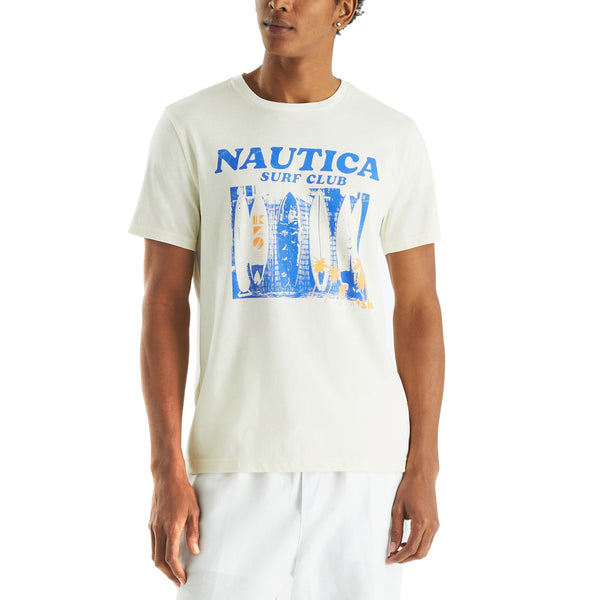 Nautica Mens Surf Club Graphic Short Sleeve T-Shirt