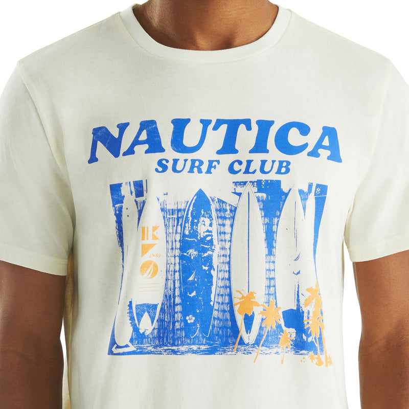 Nautica Mens Surf Club Graphic Short Sleeve T-Shirt