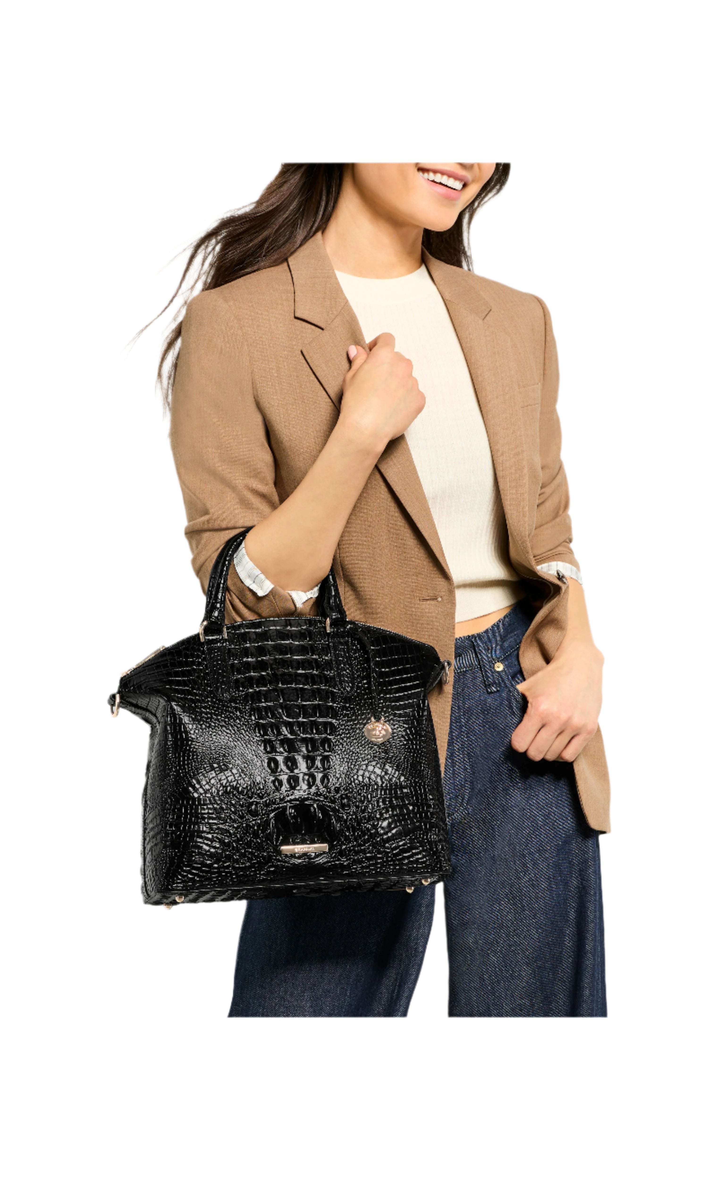 BRAHMIN Large Duxbury Satchel Handbag