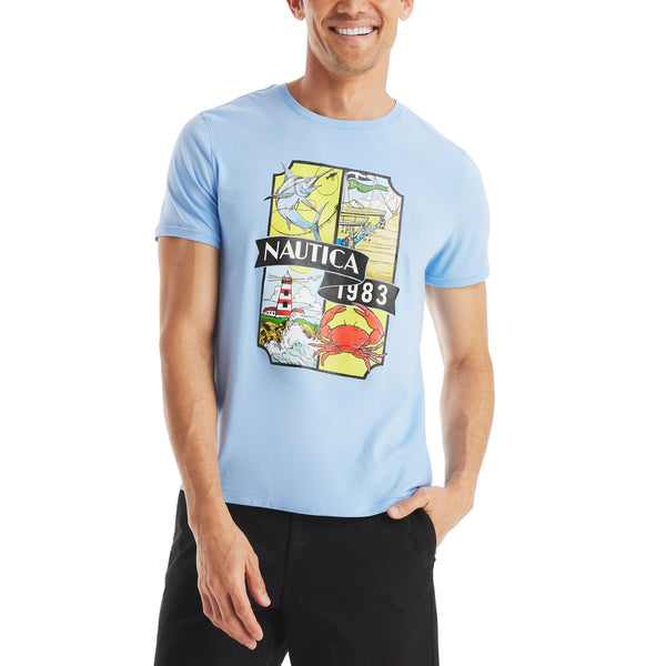 Nautica Mens 1983 Short Sleeve T-Shirt