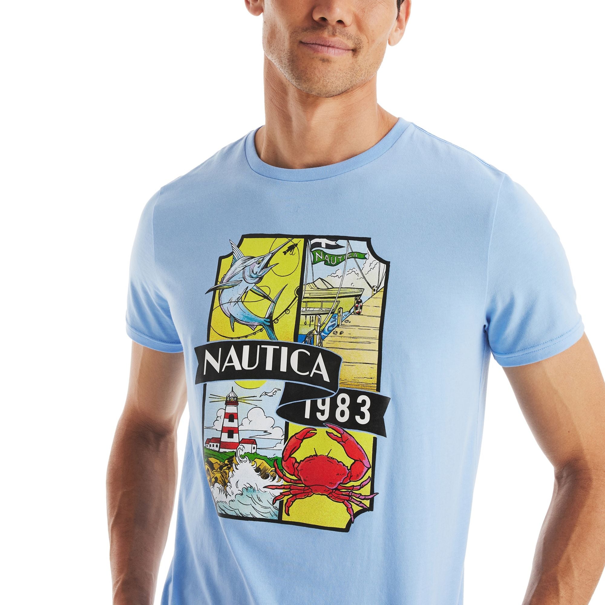 Nautica Mens 1983 Short Sleeve T-Shirt
