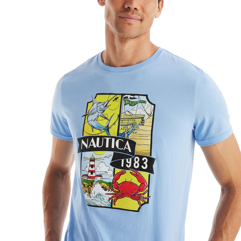 Nautica Mens 1983 Short Sleeve T-Shirt