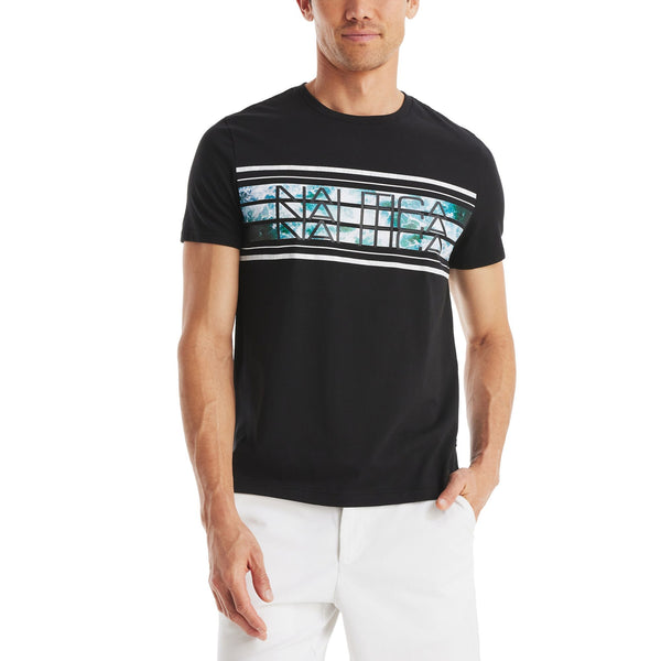 Nautica Mens Ocean Waves Short Sleeve T-Shirt