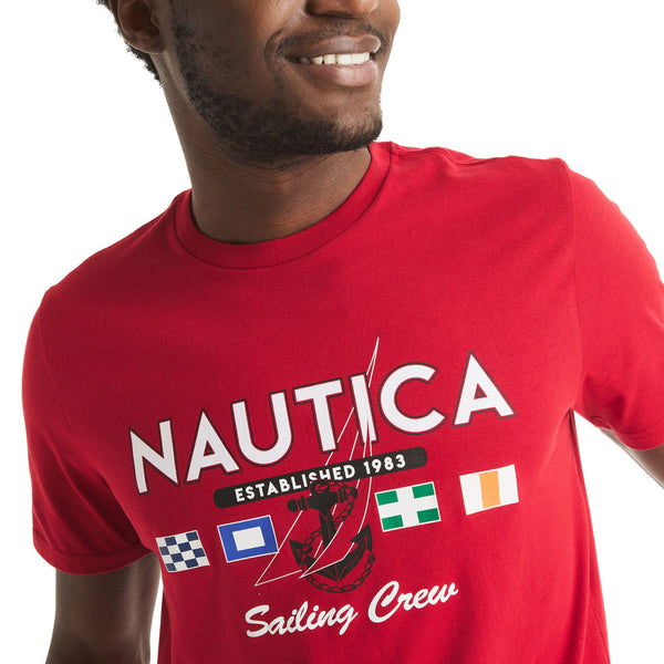Nautica Mens Sailing Short Sleeve T-Shirt