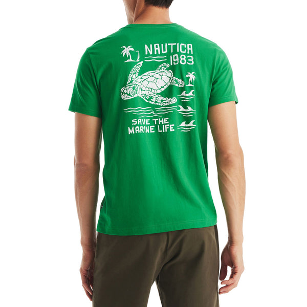Nautica Mens Marine Life Short Sleeve T-Shirt