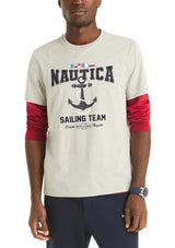 Nautica Mens Sailing Team Graphic Short Sleeve T-Shirt