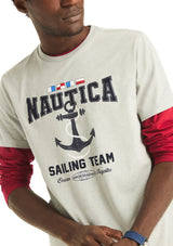 Nautica Mens Sailing Team Graphic Short Sleeve T-Shirt