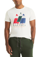 Nautica Mens Sustainable Vintage Sailing Graphic Short Sleeve T-Shirt