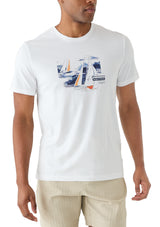 Nautica Mens Sustainably Crafted Sailing Spirit Graphic Short Sleeve T-Shirt