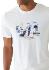 Nautica Mens Sustainably Crafted Sailing Spirit Graphic Short Sleeve T-Shirt