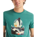 Nautica Mens Sustainably Crafted Big Waves Short Sleeve T-Shirt