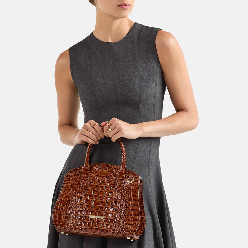 BRAHMIN Rosetta Satchel Handbag