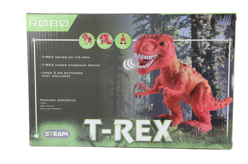 Vivitar Robo T-Rex with Dinosaur Sound and Movement Toy