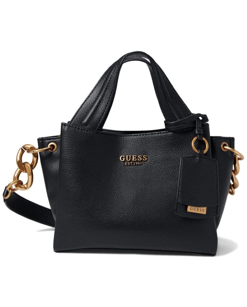 GUESS Zed Pebbled Small Girlfriend Carryall Satchel Handbag