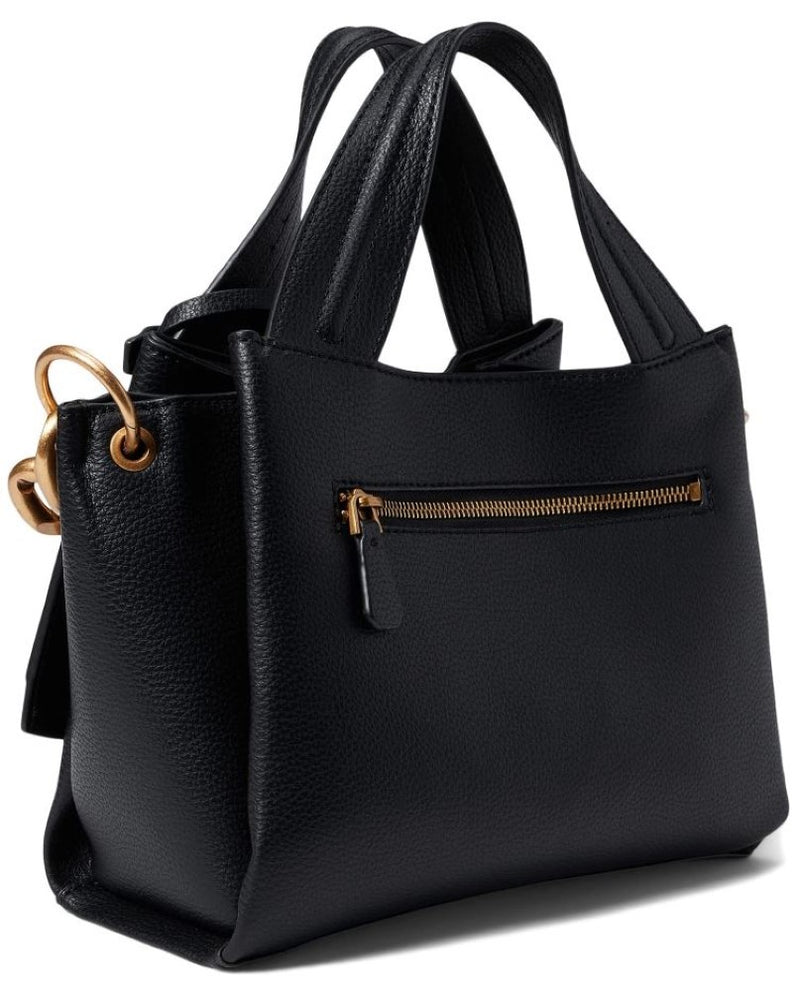 GUESS Zed Pebbled Small Girlfriend Carryall Satchel Handbag