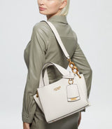 GUESS Zed Pebbled Small Girlfriend Carryall Satchel Handbag