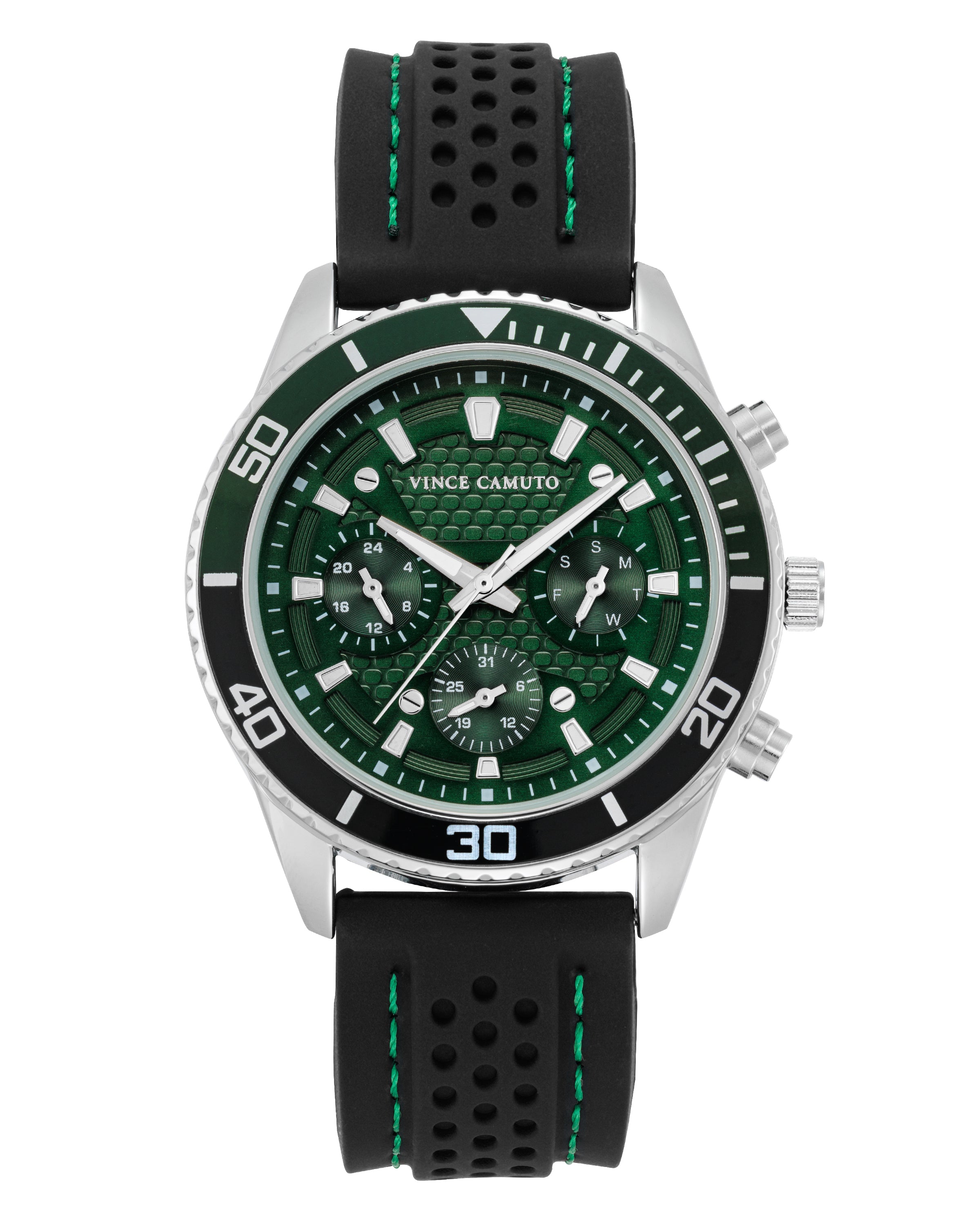 Vince Camuto Mens Multi-Function Strap Watch