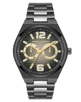 Vince Camuto Mens Multi-Function Dark Grey Bracelet Watch