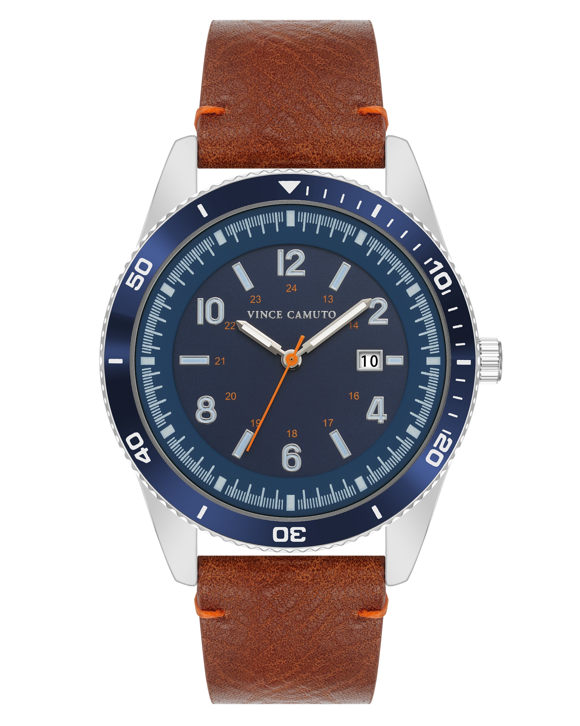 Vince Camuto Mens Leather Watch