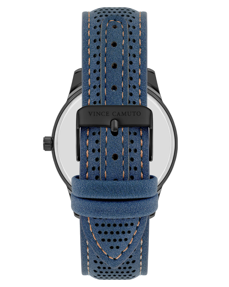 Vine Camuto Mens Blue Dial Analog Watch