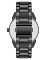 Vince Camuto Mens Black Dial Multi-Function Bracelet Watch