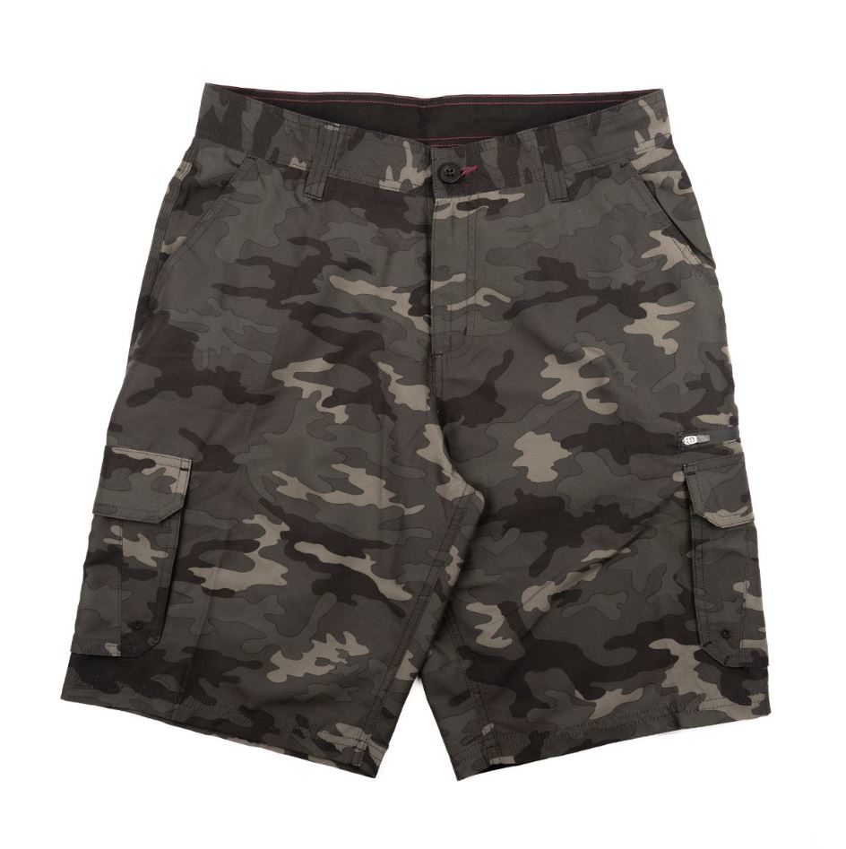Burnside Mens Microfiber Cargo Shorts