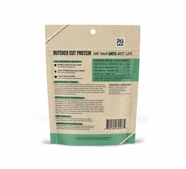Vital Essentials Freeze-Dried Salmon Bites Cat Treats - 1.1 oz.
