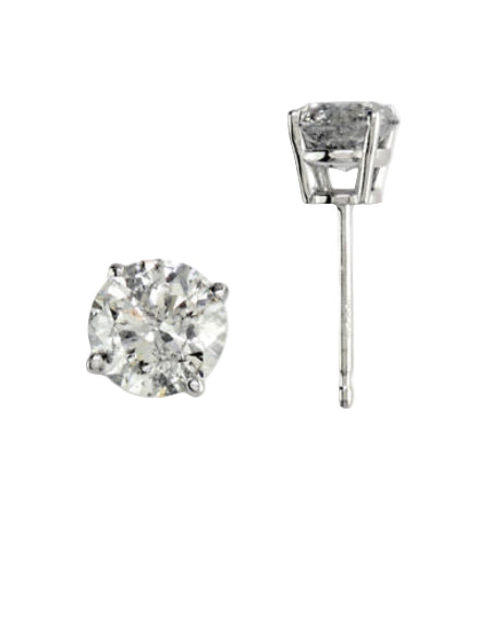 Effy 14K White Gold Diamond Stud Earrings