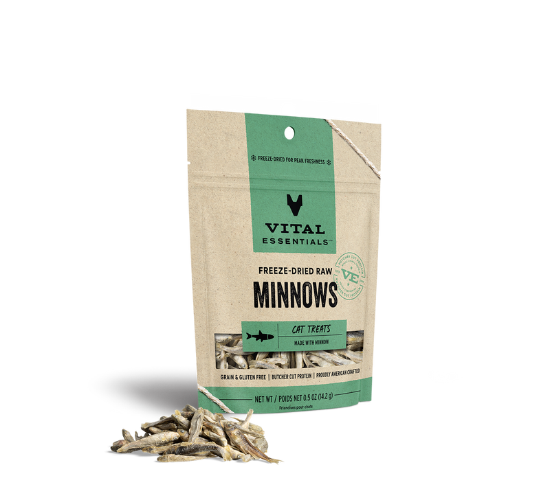 Vital Essentials Freeze-Dried Minnows Cat Treats - 0.5 oz.