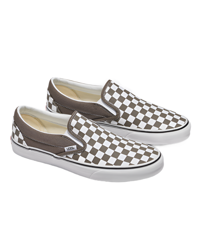 Vans Classic Slip-On Sneakers - Unisex Sizing - Checkerboard Bungee Cord